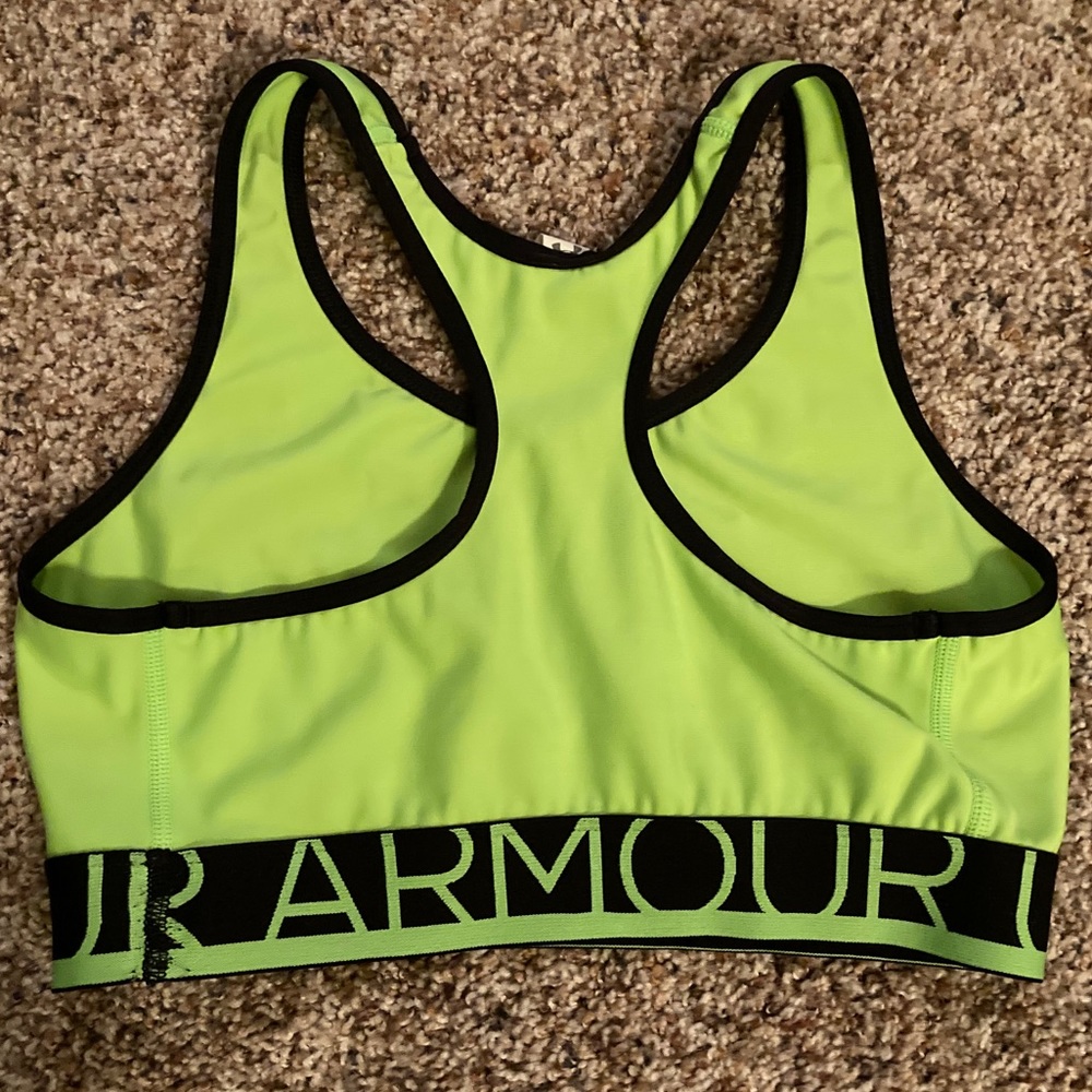 EUC medium neon Under Armour sports bra - Picture 3 of 3